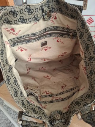 Bolso Guess Grande Beige y Marrón