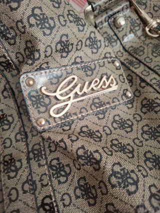 Bolso Guess Grande Beige y Marrón