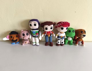 Muñecos Toy Story Crochet Algodón