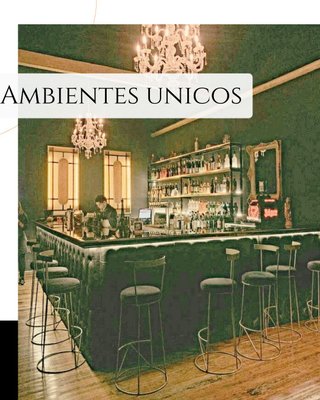 Taburete alto respaldo y apoya pies