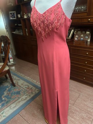 Vestido fiesta coral T-42
