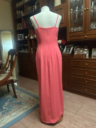 Vestido fiesta coral T-42