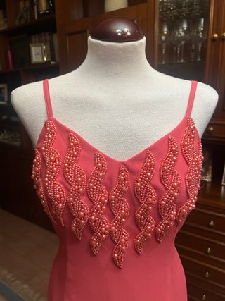 Vestido fiesta coral T-42