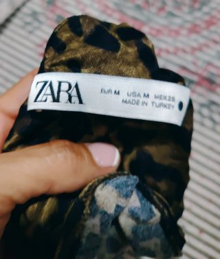 Vestido Zara Leopardo Talla M