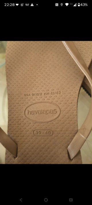 Havaianas infradito oro rosa