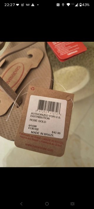 Havaianas infradito oro rosa