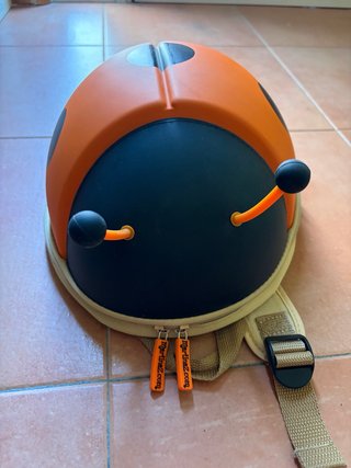 Mochila Mariquita Naranja Infantil