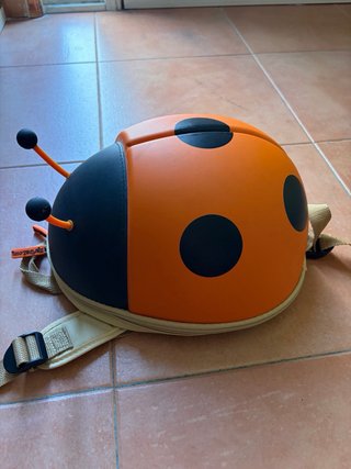 Mochila Mariquita Naranja Infantil