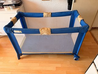 Cuna de viaje Prenatal azul