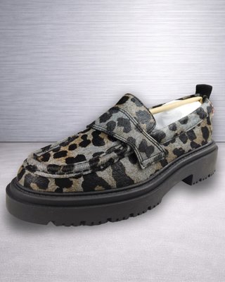 Mocasines HOFF Leopard Cuero Gris mujer 38 Nuevo