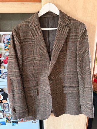 Chaqueta Alvaro Moreno cuadros marrón