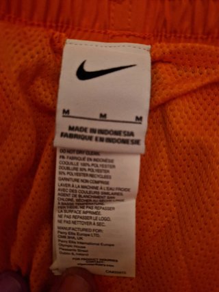 Bañador Nike Talla M Naranja
