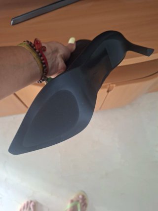 Botines negros de tacón, tengo T.38 y T.39