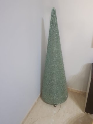 Lámpara de pie Vintage Brutalista Vidrio