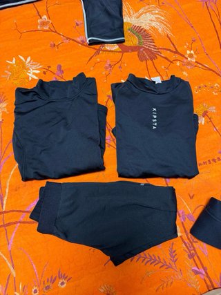 2 Camisetas y 1 Legging Fútbol Negro