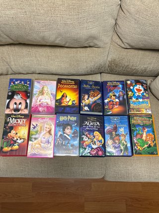 Lote 12 Películas Disney VHS (Español)