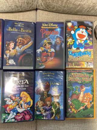 Lote 12 Películas Disney VHS (Español)