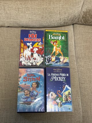 Lote 12 Películas Disney VHS (Español)