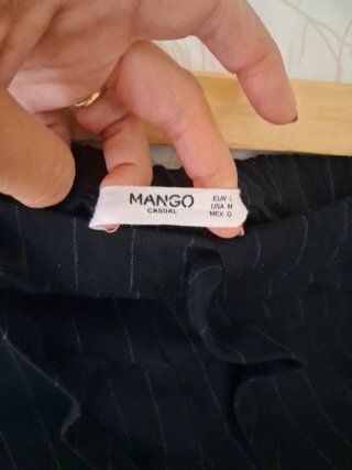 Pantalón de vestir Mango rayas