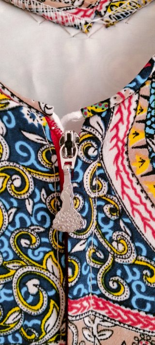 Traje de flamenca azul con volantes, niña