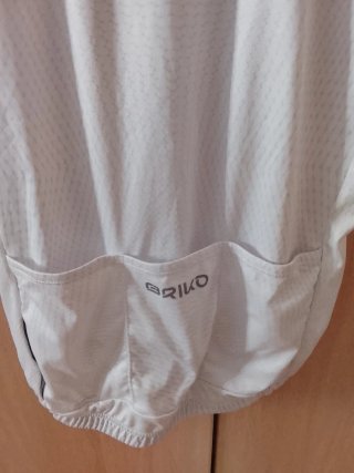 Maillot ciclismo Briko blanco estampado