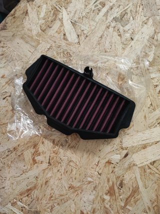 Filtro de aire Kawasaki Negro/Rojo Alto flujo