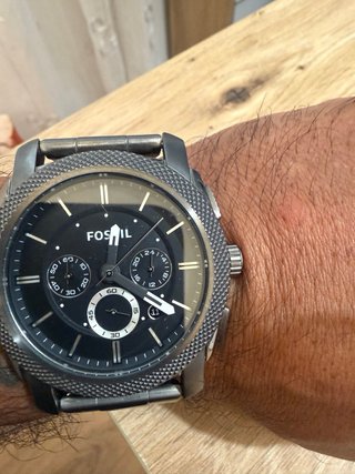 Reloj Fossil Negro y Plateado
