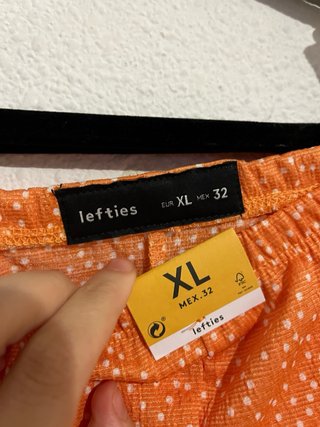 Falda naranja Lefties Talla XL