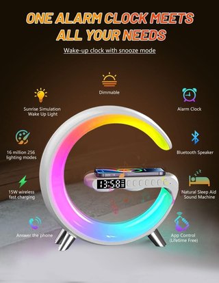 Altavoz Bluetooth 3 en 1 con cargador inalámbrico
