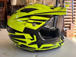Casco Moto Niño MX-734 Bravo Amarillo