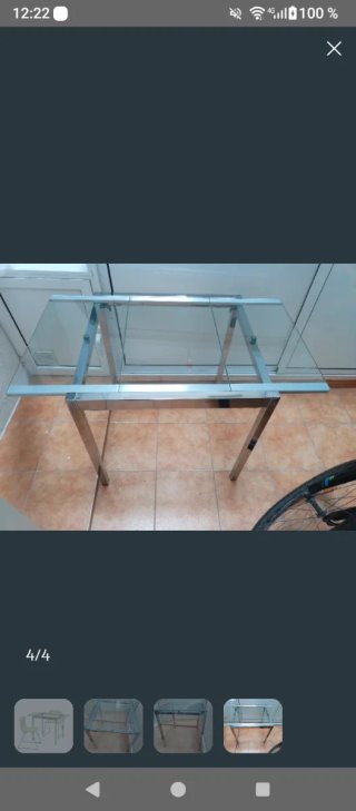 Mesa IKEA GLIVARP cristal ***Leer descripción***