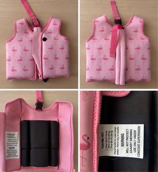 Chaleco flotador flamenco rosa talla XS