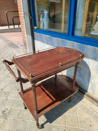 Carrito camarera vintage madera y metal 640513971