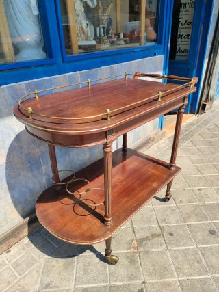 Carrito camarera vintage madera y metal 640513971