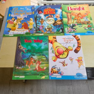 Lote 5 cómics Disney Biblioteca Infantil El Mundo
