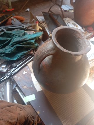Antiguo cántaro medida de calanda