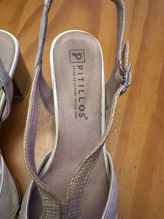 Sandalias Pikolinos Talla 40 Oro/Plata