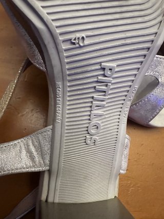 Sandalias Pikolinos Talla 40 Oro/Plata