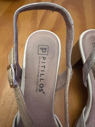 Sandalias Pikolinos Talla 40 Oro/Plata