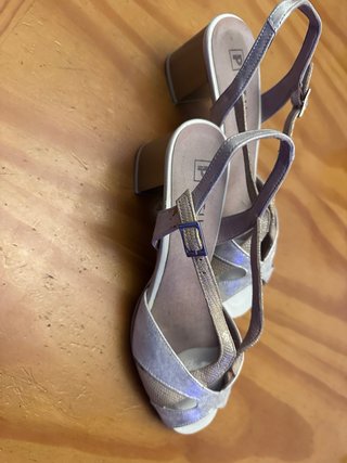 Sandalias Pikolinos Talla 40 Oro/Plata