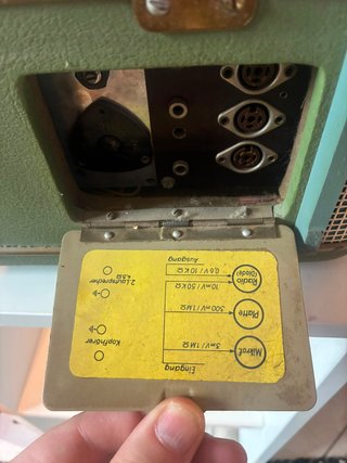 Registratore Bobine Nordmende Titan Koffer 1958
