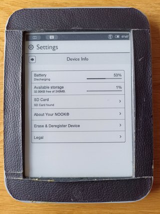 E-reader NOOK Simple Touch con GlowLight (BNRV350)