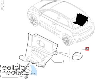 Embellecedor anclaje asiento trasero Fiat Stilo 3