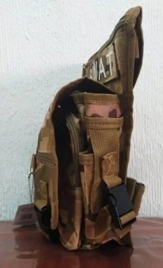 RIÑONERA TÁCTICA CAMO. CANGURERA. MOCHILA