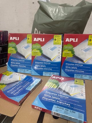 Etiquetas Blancas Apli A4 (100 uds)