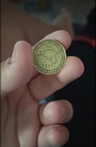 Moneda 20 céntimos Estonia 2011