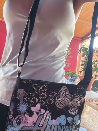 Bolso Bandolera Hannah Montana Negro