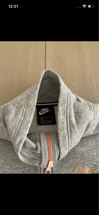 Sudadera Nike Air Gris Media Cremallera