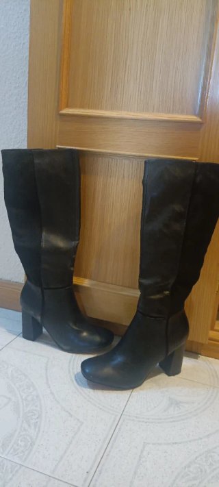 Botas altas negras tacón