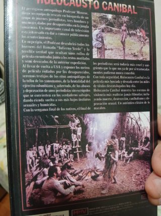 Holocausto Canibal VHS Pelicula Terror